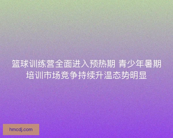 篮球训练营全面进入预热期 青少年暑期培训市场竞争持续升温态势明显